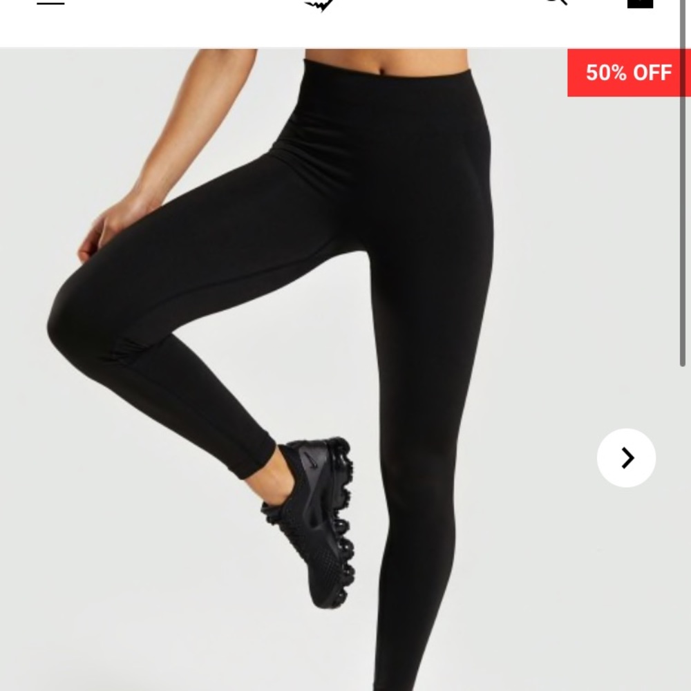 Gymshark High Wasted Black Flex Leggings